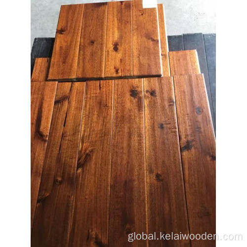 Solid Wooden Hardwood Floor Natural color small leaf acacia solid wood flooring Supplier